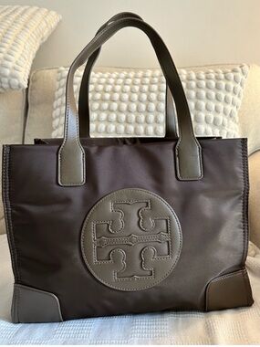 Tory Burch Brown Logo Tote - Brown, like new